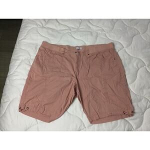 Womens Dash Cotton Dusty Rose Bermuda Shorts 2XL